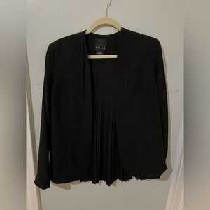 Trouve pleated back black blazer